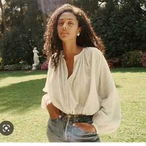 Doen Jane Blouse in Tierra. Size S.